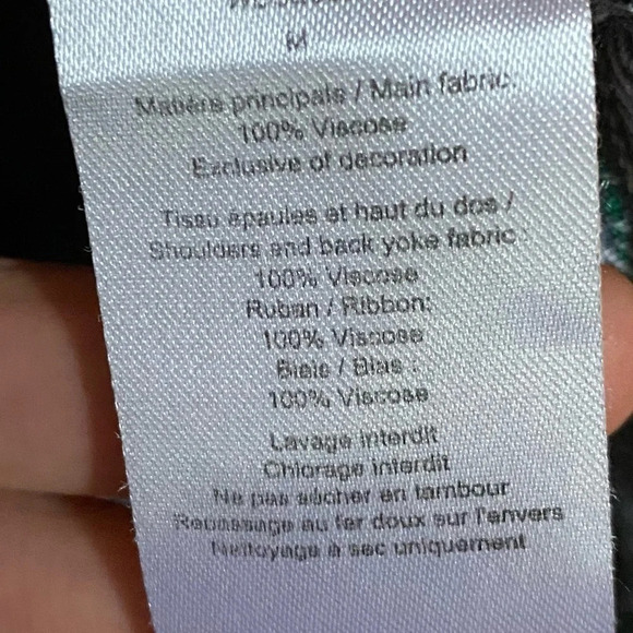 Zadig & Voltaire Drippy Flannel Plaid Shirt Womens Medium Plaid Talmi Carreaux - Picture 13 of 15